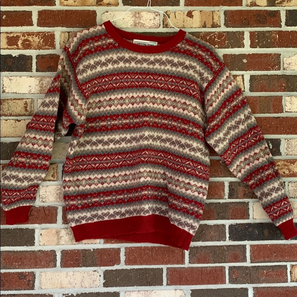 Red Vintage Ugly Christmas Sweater